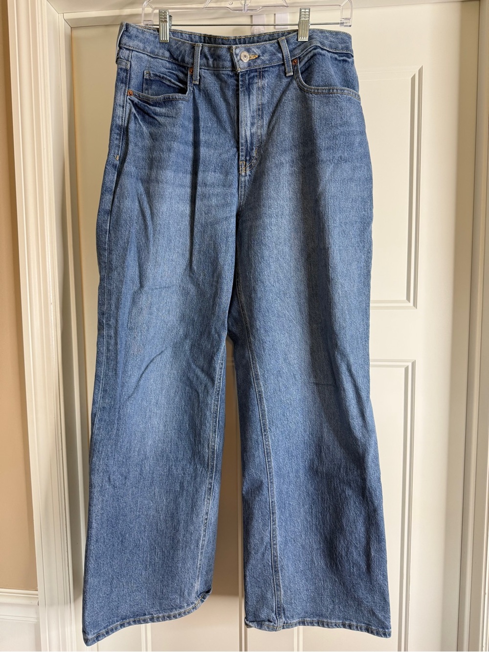 Women’s Old Navy Extra High-Waisted Wide-Leg Jeans, 10 Petite